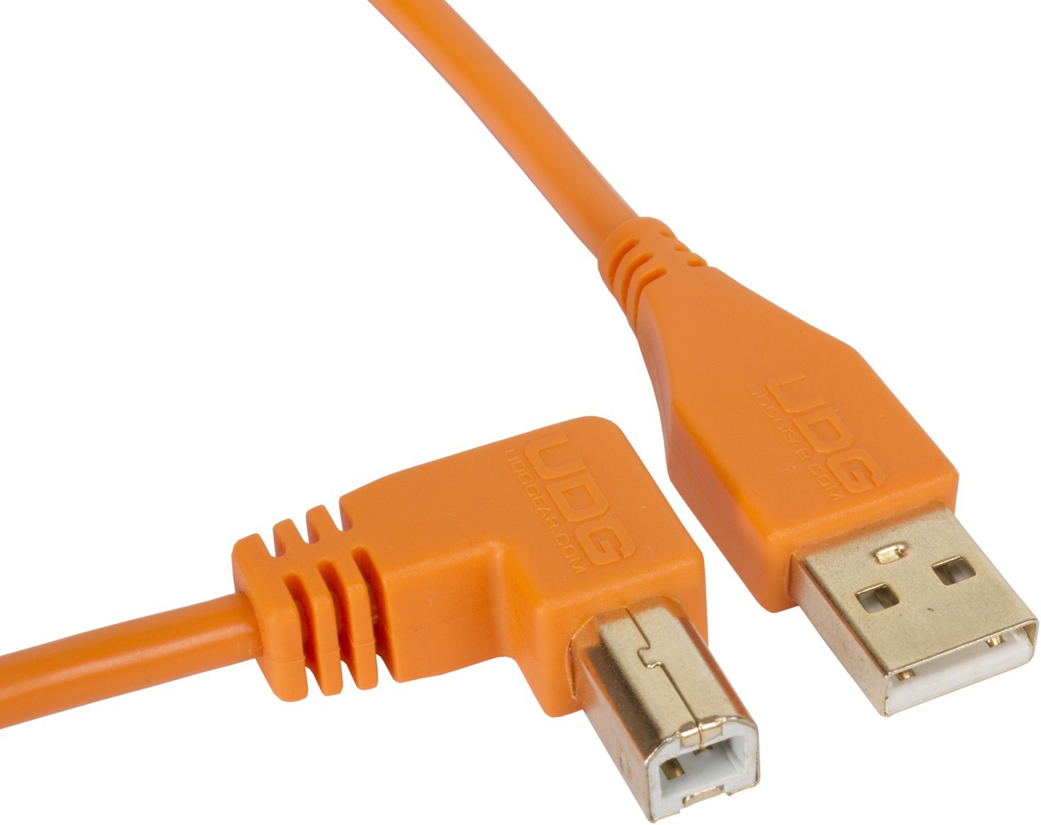 UDG Ultimate Cable USB 2.0 USB A >> USB B Acodado 1 metro Naranja